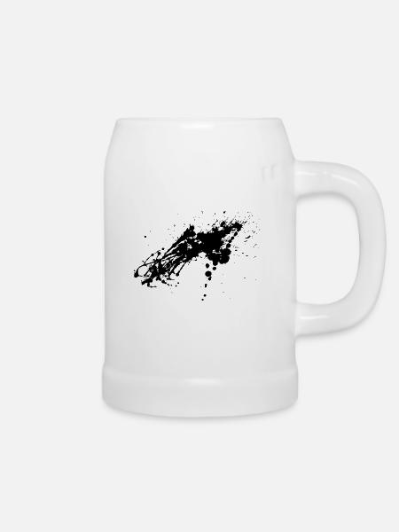 Splatter 2 - Bierkrug - Weiß