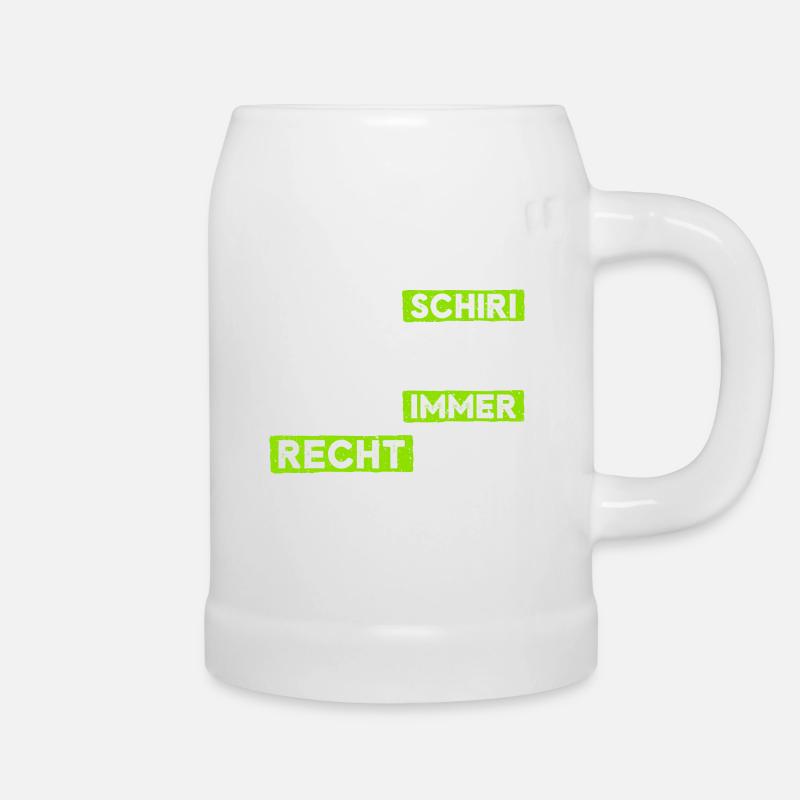 Schiedsrichter hat immer Recht - Bierkrug - Weiß