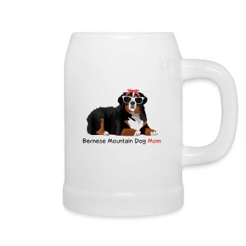 Berner Sennenhund - Bierkrug - Weiß - Rechts
