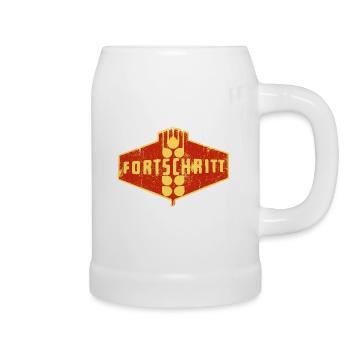 DDR Landmaschinen FORTSCHRITT - Bierkrug - Weiß - Rechts