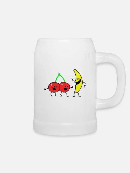 fruit salad two - Bierkrug - Weiß