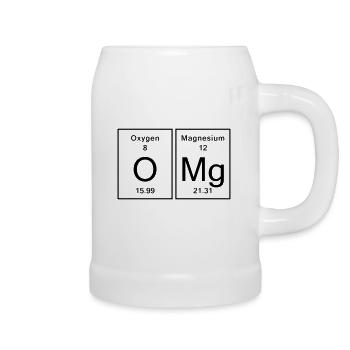 Chimie OMG - Oh My God - Chope en céramique - blanc - Droite