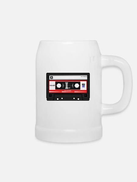 Kassette - Bierkrug - Weiß