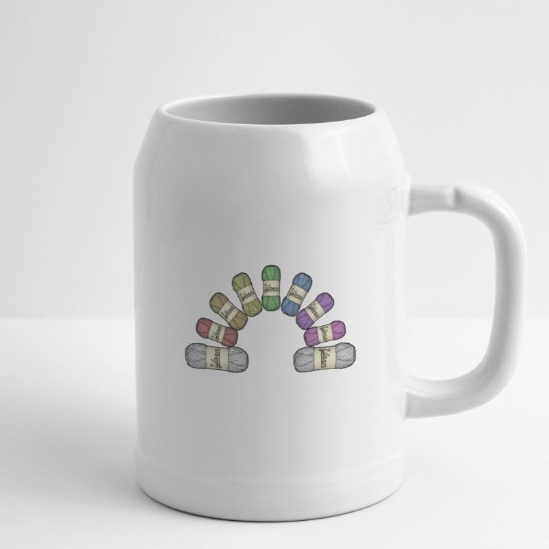 Regenbogen oder Garn Bierkrug