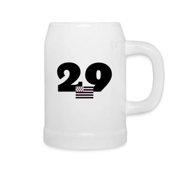 Bretagne / Breton / Bretonne / BZH / Breizh - Beer Mug - white - Right