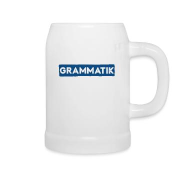 Grammatik Polizei - Bierkrug - Weiß - Rechts