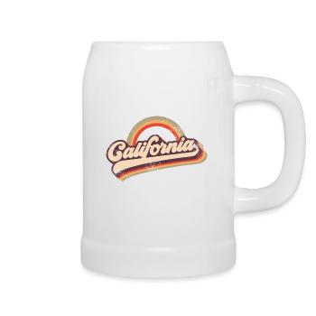 California 80s Retro - Bierkrug - Weiß - Rechts