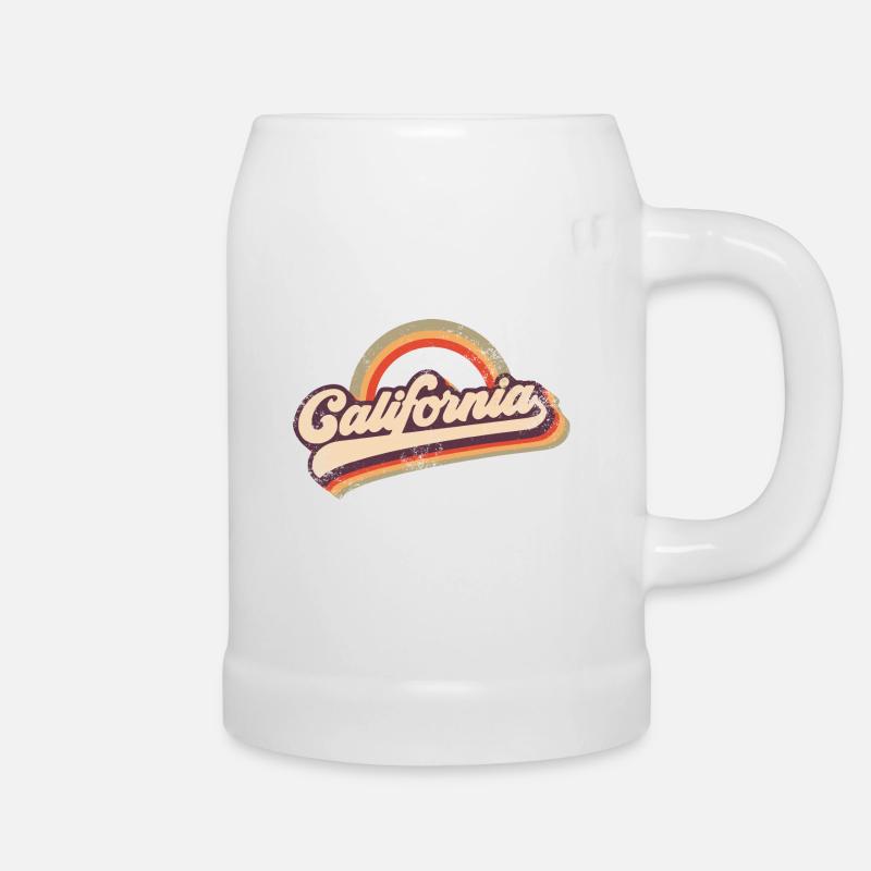 California 80s Retro - Chope en céramique - blanc