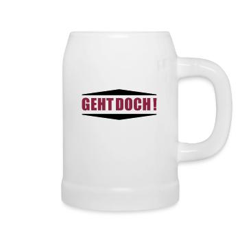 Geht doch ! - Bierkrug - Weiß - Rechts