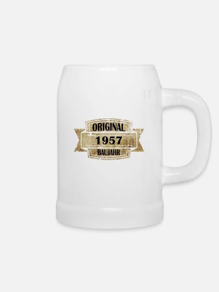Baujahr 1957 - Bierkrug - Weiß