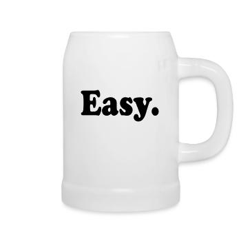 Easy. - Beer Mug - white - Right