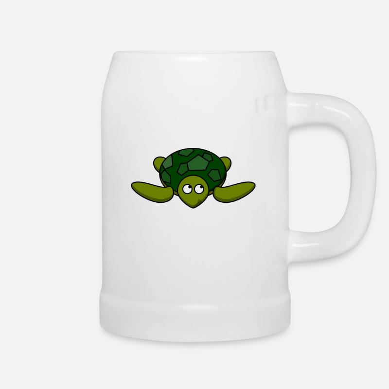 Liebe Schildkröte - Bierkrug - Weiß