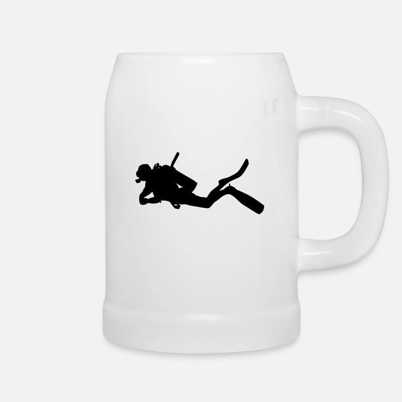 Diver - Beer Mug - white