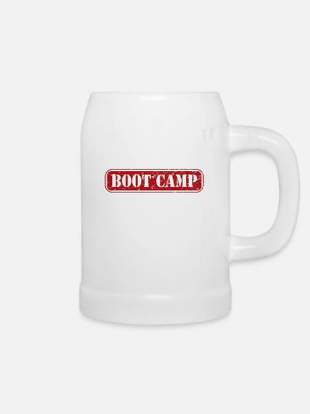 Bootcamp Trainingslager Geschenk Militär Drill - Bierkrug - Weiß