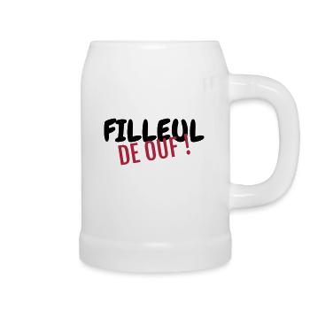 Godson Patensohn Filleul Baby Bébé Birth - Beer Mug - white - Right