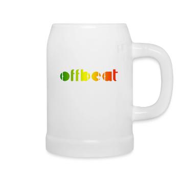 Offbeat, Reggae music - Beer Mug - white - Right