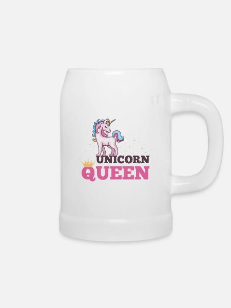 UNICORN QUEEN - Bierkrug - Weiß