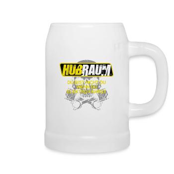 HUBRAUM - TUNING - V8 - Anti Elektro - Bierkrug - Weiß - Rechts