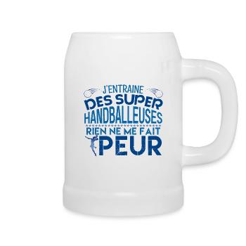 coach handball Cadeau pour le coach Handball !! - Chope en céramique - blanc - Droite