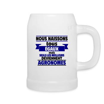 Les meilleurs agronomes - Chope en céramique - blanc - Droite