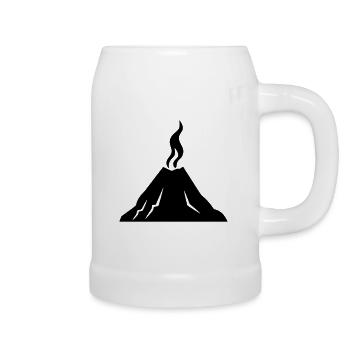 volcano - Beer Mug - white - Right