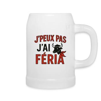 Ich kann nicht, I feria - Bierkrug - Weiß - Rechts