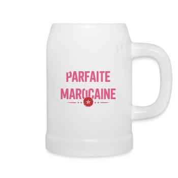 je suis marocaine - Chope en céramique - blanc - Droite
