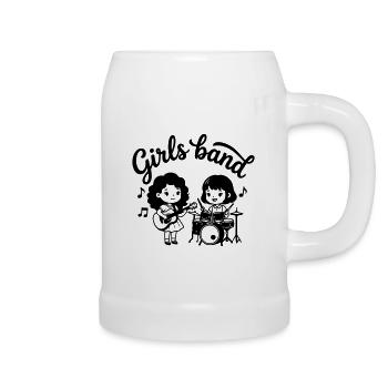 girls band - Beer Mug - white - Right