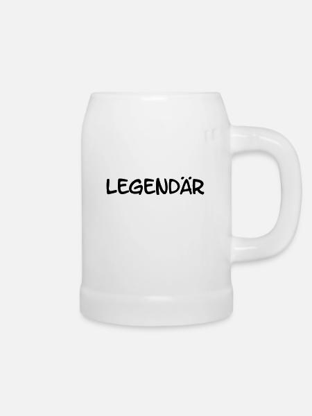 Legendär - Bierkrug - Weiß