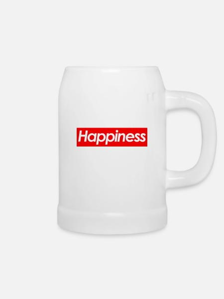 Happiness Supremee - Bierkrug - Weiß
