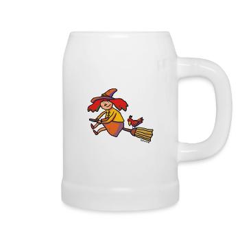 The little witch - Beer Mug - white - Right