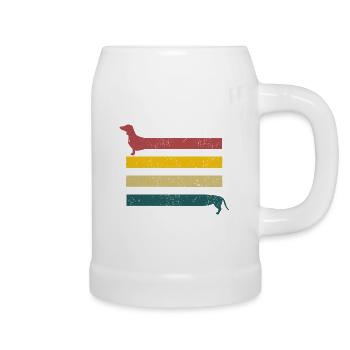 Dachshund Dachshund lover gift - Beer Mug - white - Right