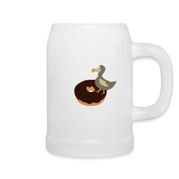Dodo Donut Lustiger Wortwitz - Bierkrug - Weiß - Rechts