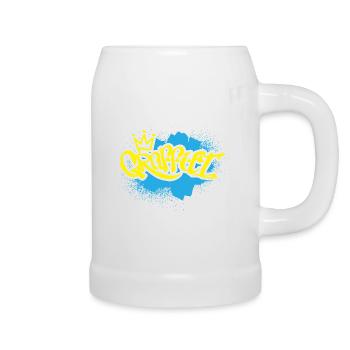Grafitti Kind Sprayer - Bierkrug - Weiß - Rechts