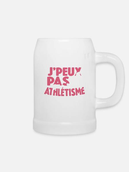 Je Peux Pas J'ai Athlétisme Cadeau De Sport - Chope en céramique - blanc