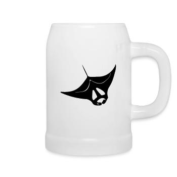 Manta rays - Beer Mug - white - Right