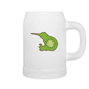 Kiwi bird - Beer Mug - white - Right