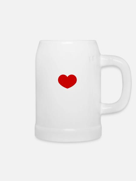 I love Dubbe - Bierkrug - Weiß