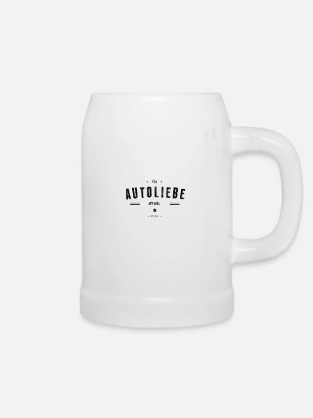 Autoliebe Apparel - Bierkrug - Weiß