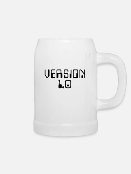 Version 1.0 - Bierkrug - Weiß