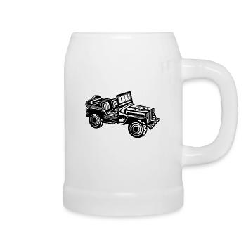 Geländewagen / Jeep SUV 01_schwarz - Bierkrug - Weiß - Rechts
