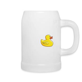 Ich mag halt Enten Ok? Ente Wasservogel - Bierkrug - Weiß - Rechts