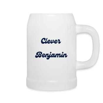Clever Benjamin - Bierkrug - Weiß - Rechts