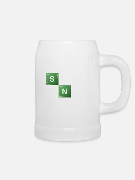 Send Nudes - Bierkrug - Weiß