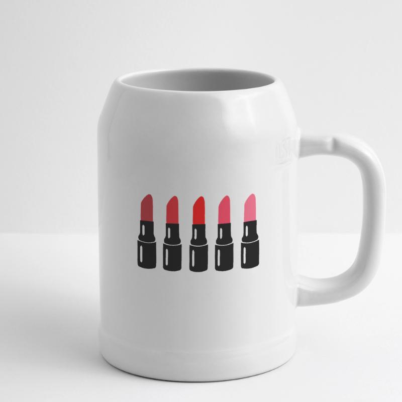 Lippenstift Bierkrug
