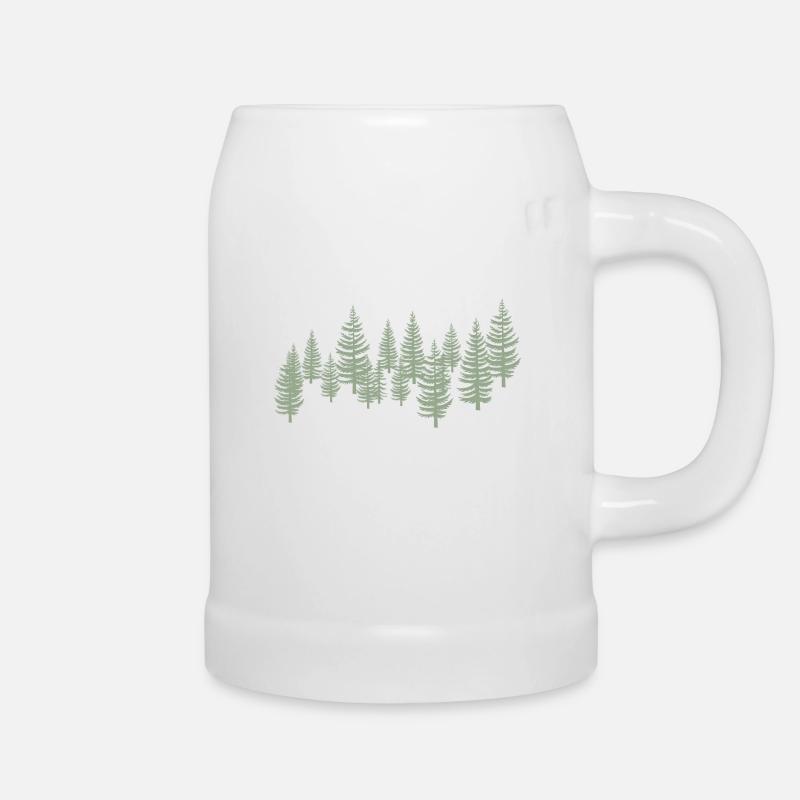 Tree Trees - Forest - Beer Mug - white