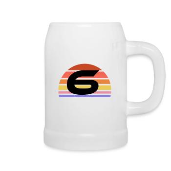 6 - Chope en céramique - blanc - Droite
