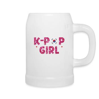 K-Pop Is My Seoul Kpop - Bierkrug - Weiß - Rechts