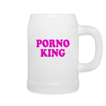 Porno king - Chope en céramique - blanc - Droite