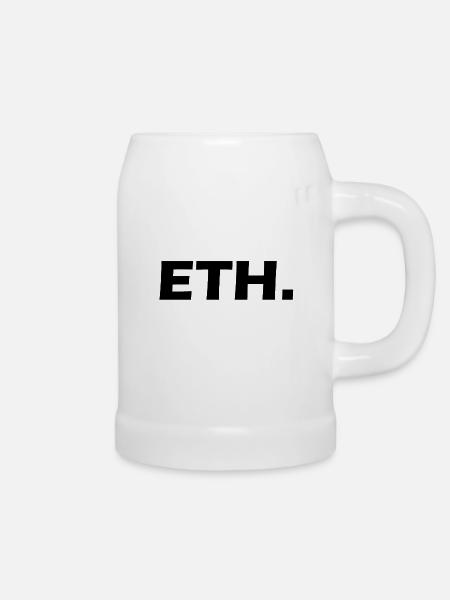 Ethereum - Bierkrug - Weiß